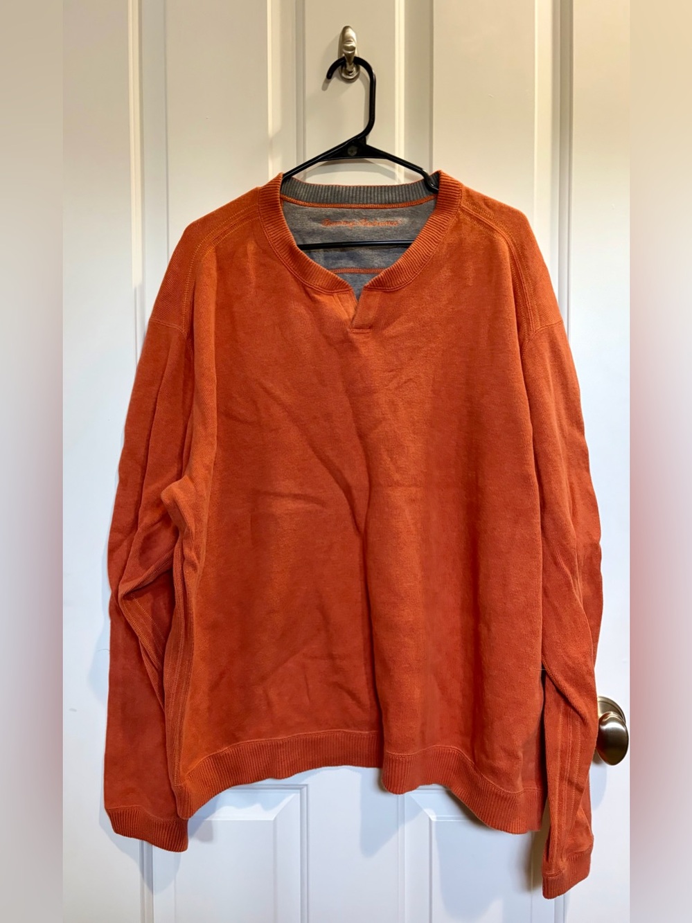 Men's Tommy Bahama Orange Crewneck Sweater